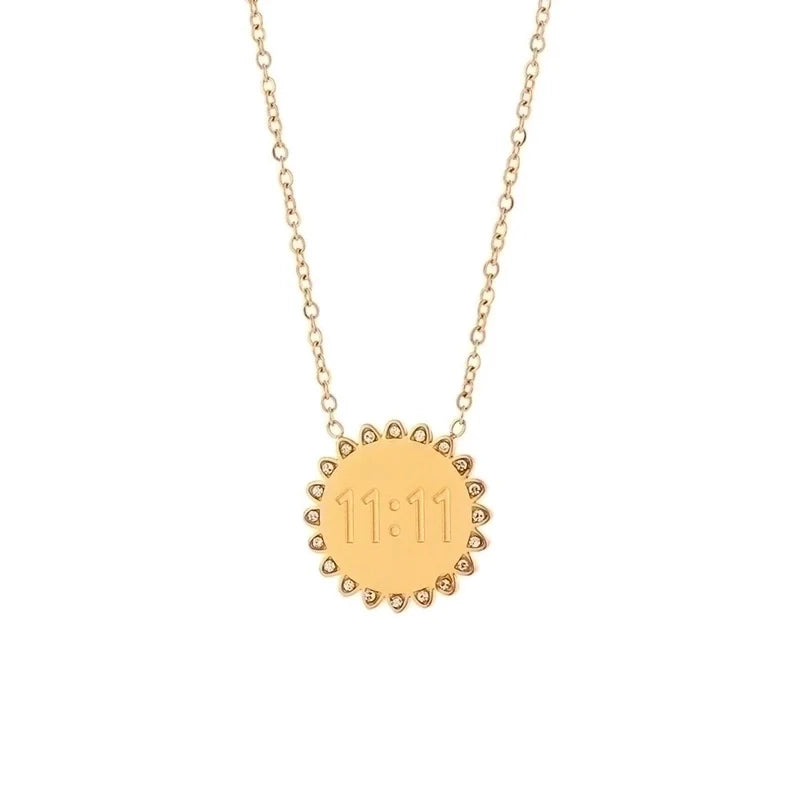 11:11 Necklace with CZ  | Aubrelade & Co