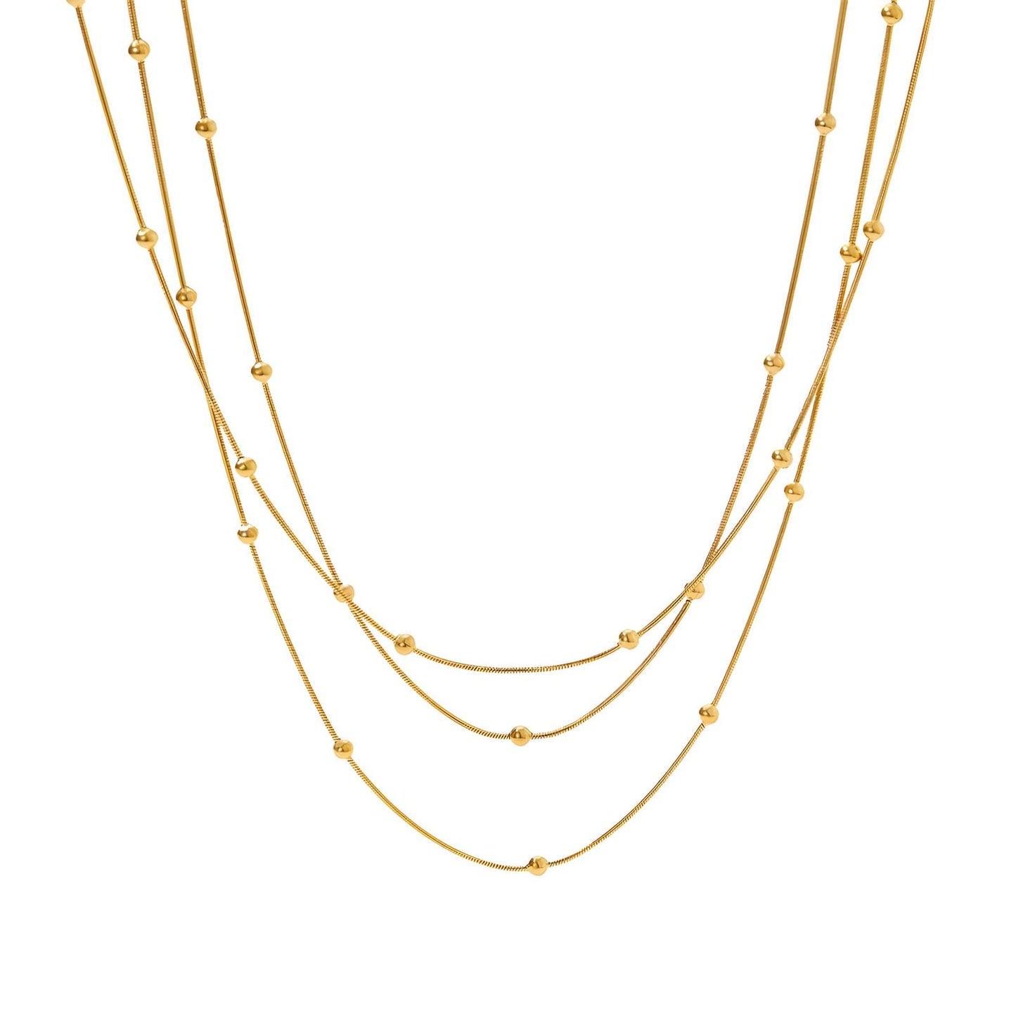 Sphere Layered Necklace | Aubrelade & Co