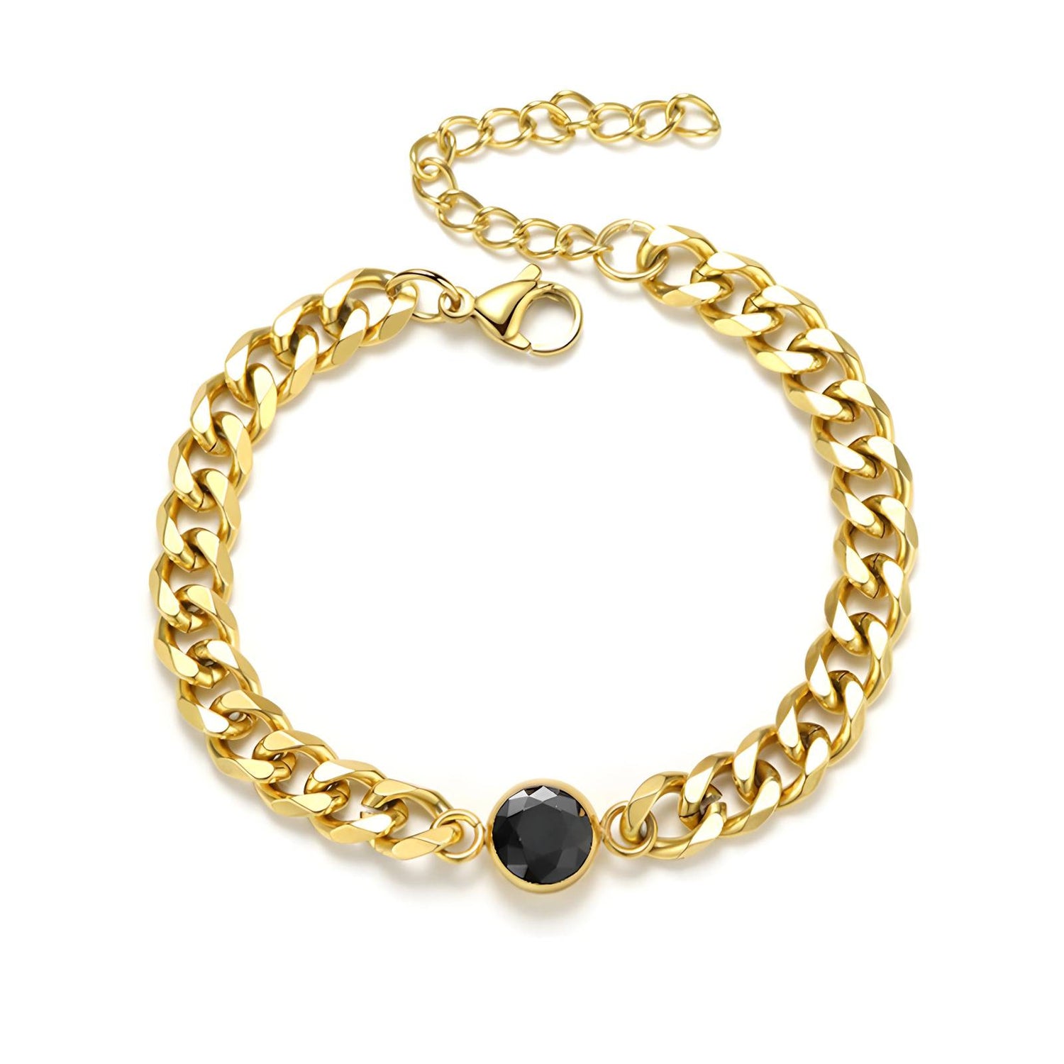 Chunky Noir Chain Bracelet  | Aubrelade & Co