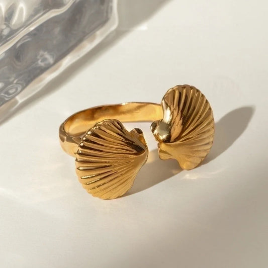Adjustable Ocean Shell Ring
